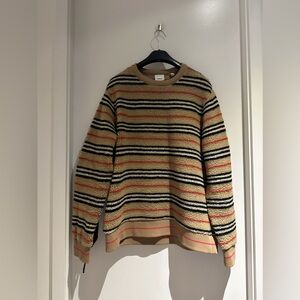 Burberry Multicolor Striped Crewneck Sweater